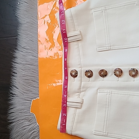 Sezane mid-high waist wool chuck trousers ecru - Picture 13 of 16